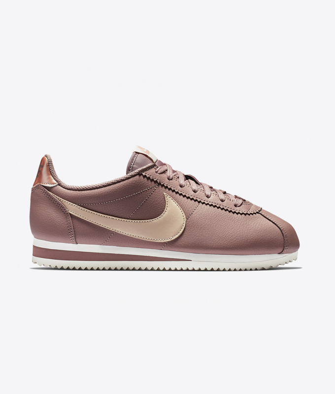 CLASSIC CORTEZ LEATHER 'SMOKEY MAUVE/PARTICLE BEIGE'