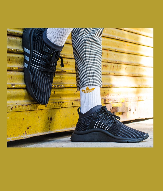 EQT SUPPORT MID ADV PK 'CORE BLACK/CARBON S18/SOLAR YELLOW'