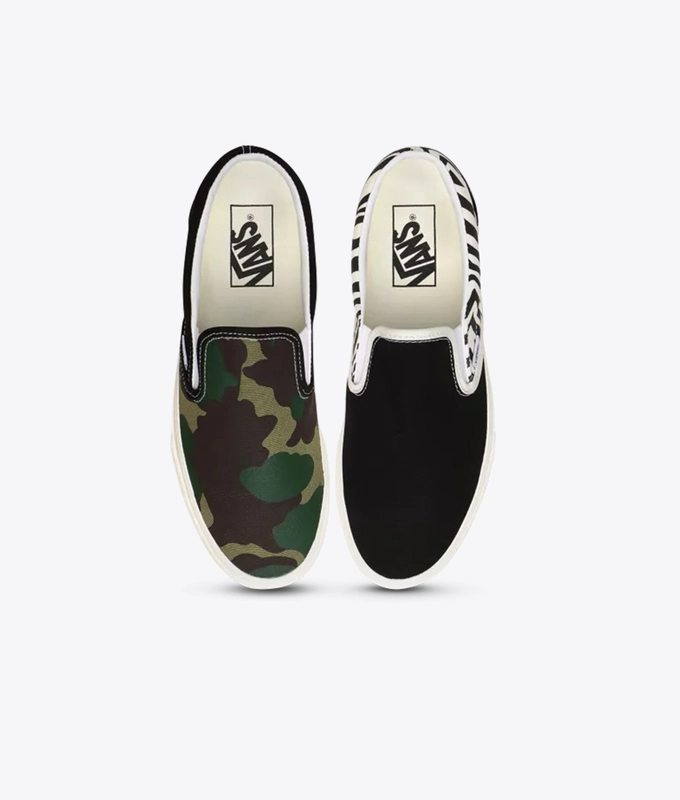 UA Classic Slip-On Mismatch 'zebra / camo'