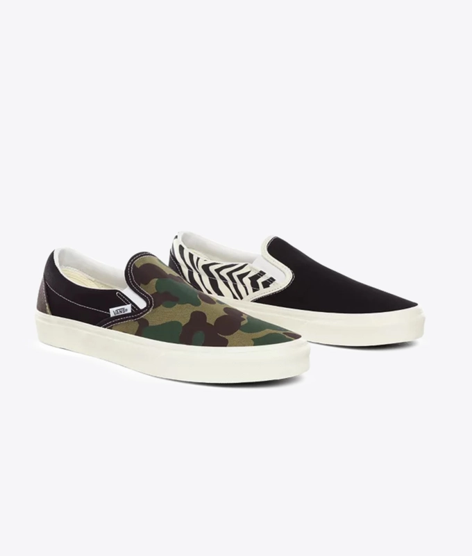 UA Classic Slip-On Mismatch 'zebra / camo'