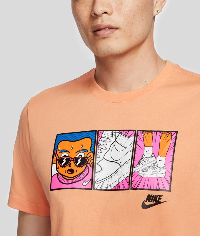 AS M NSW TEE FTWR1ILLUSTRATION 'ORANGE TRANCE/BLACK'