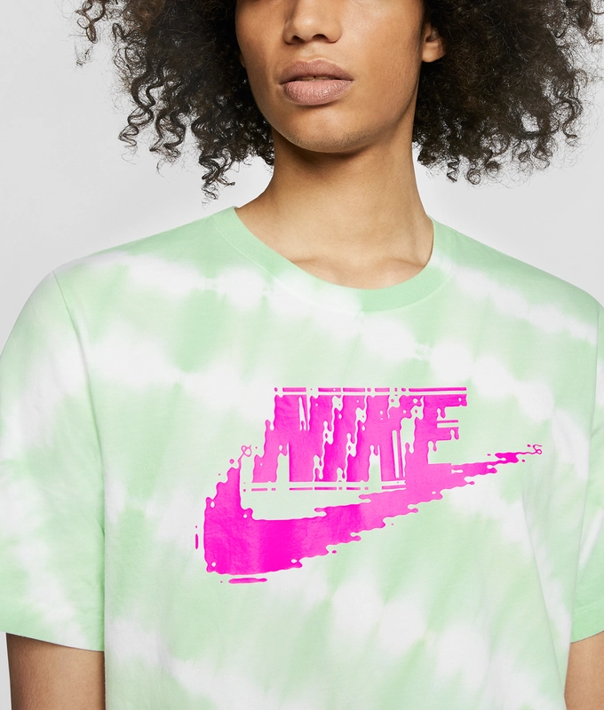 AS M NSW FESTIVAL TYE DYE TEE 'WHITE/PISTACHIO FROST/FIRE PINK'