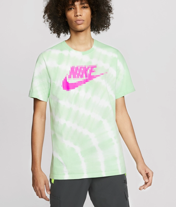 AS M NSW FESTIVAL TYE DYE TEE 'WHITE/PISTACHIO FROST/FIRE PINK'