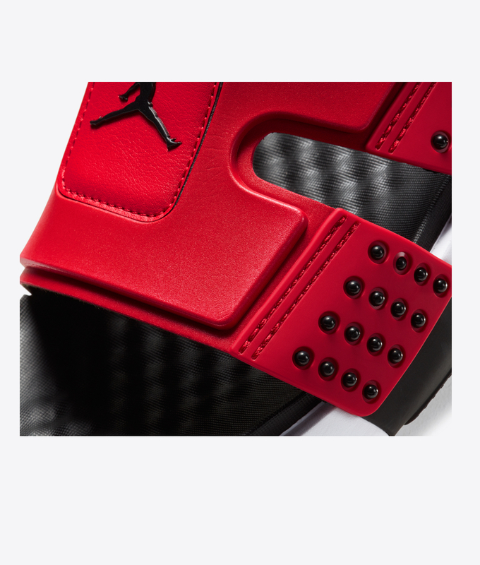 JORDAN HYDRO 8 'GYM RED/BLACK-WHITE'
