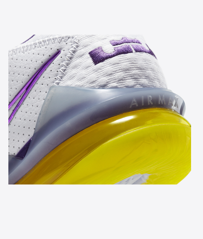 LEBRON XVII LOW 'WHITE/VOLTAGE PURPLE-DYNAMIC YELLOW'