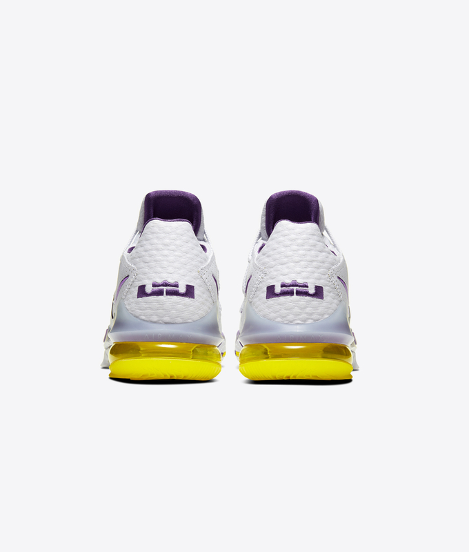 LEBRON XVII LOW 'WHITE/VOLTAGE PURPLE-DYNAMIC YELLOW'