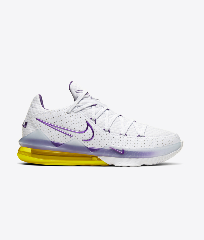 LEBRON XVII LOW 'WHITE/VOLTAGE PURPLE-DYNAMIC YELLOW'