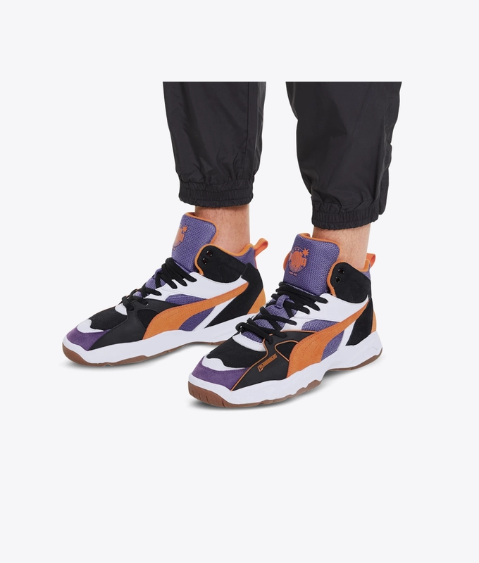 x THE HUNDREDS Performer Mid 'Puma Black-Persimmon Orange'