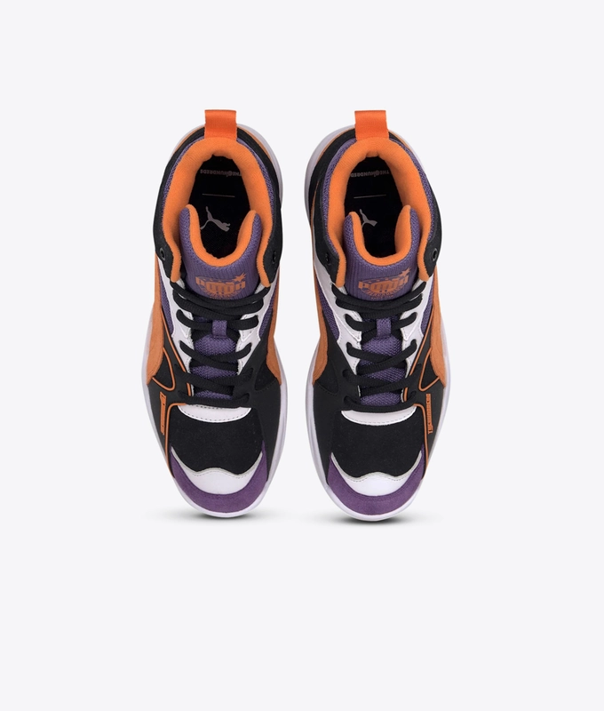 x THE HUNDREDS Performer Mid 'Puma Black-Persimmon Orange'