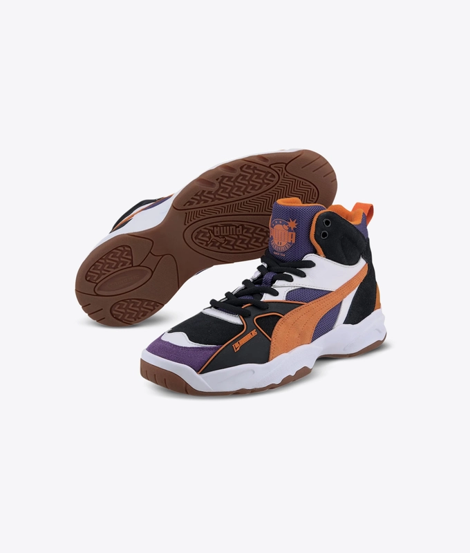 x THE HUNDREDS Performer Mid 'Puma Black-Persimmon Orange'