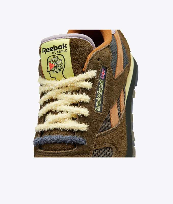 x Brain dead CL LEATHER MU 'MOSS / SOFT CAMEL / FILTERED YELLOW'