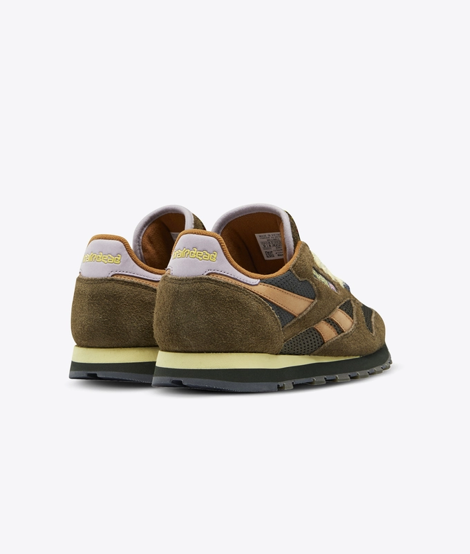 x Brain dead CL LEATHER MU 'MOSS / SOFT CAMEL / FILTERED YELLOW'