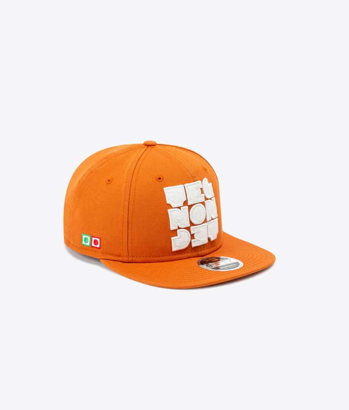 VEGNONVEG X NEW ERA 'BRUTALIST' 9FIFTY SNAPBACK HAT 'ORANGE'