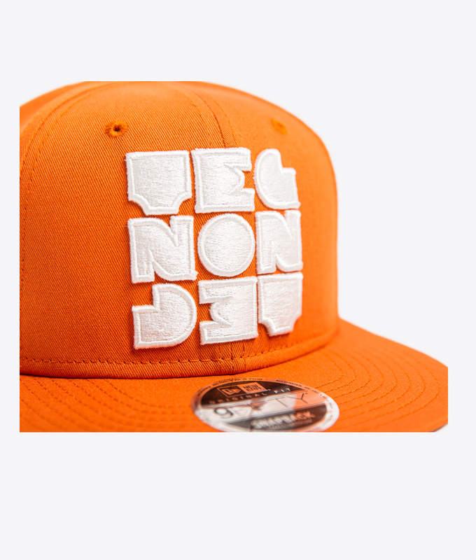 VEGNONVEG X NEW ERA 'BRUTALIST' 9FIFTY SNAPBACK HAT 'ORANGE'