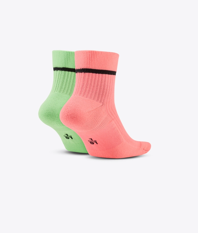 U SNKR SOCKS ANKLE 2PR - HI VIZ 'Multicolor'