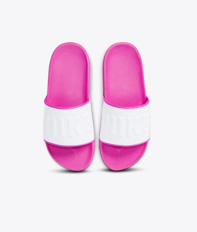WMNS NIKE OFFCOURT SLIDE 'FIREPK/WHITE'
