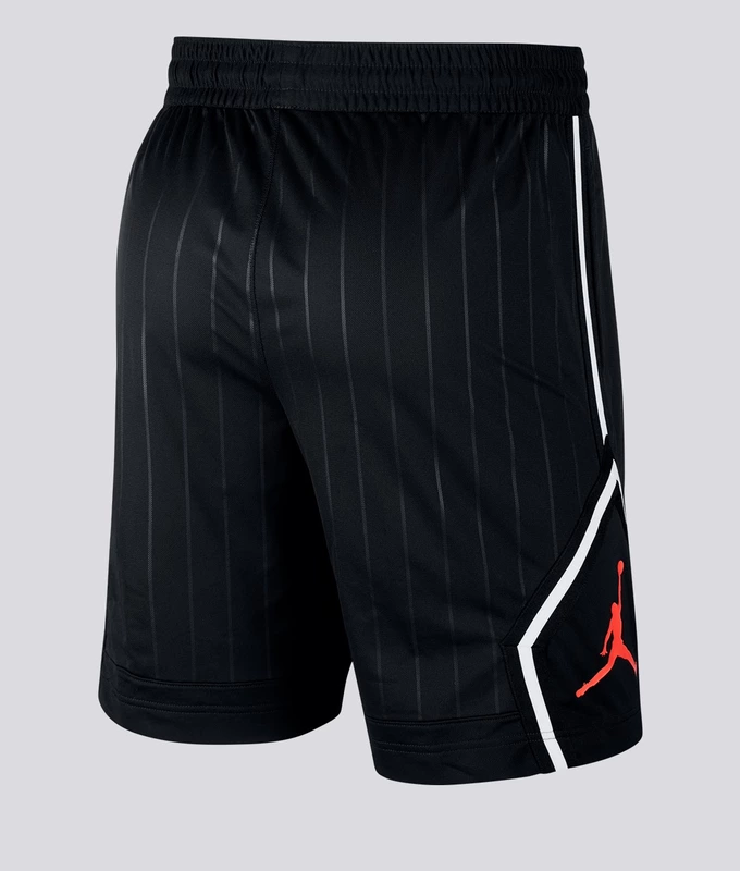 M J JM DIAMOND STRIPED SHORT 'BLACK/INFR23'