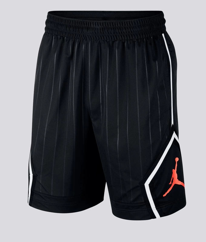 M J JM DIAMOND STRIPED SHORT 'BLACK/INFR23'