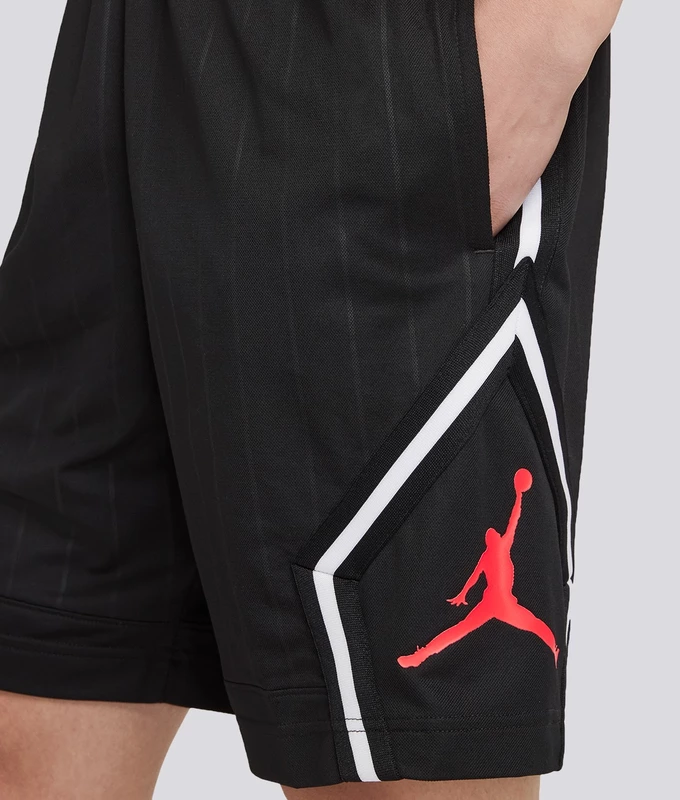 M J JM DIAMOND STRIPED SHORT 'BLACK/INFR23'