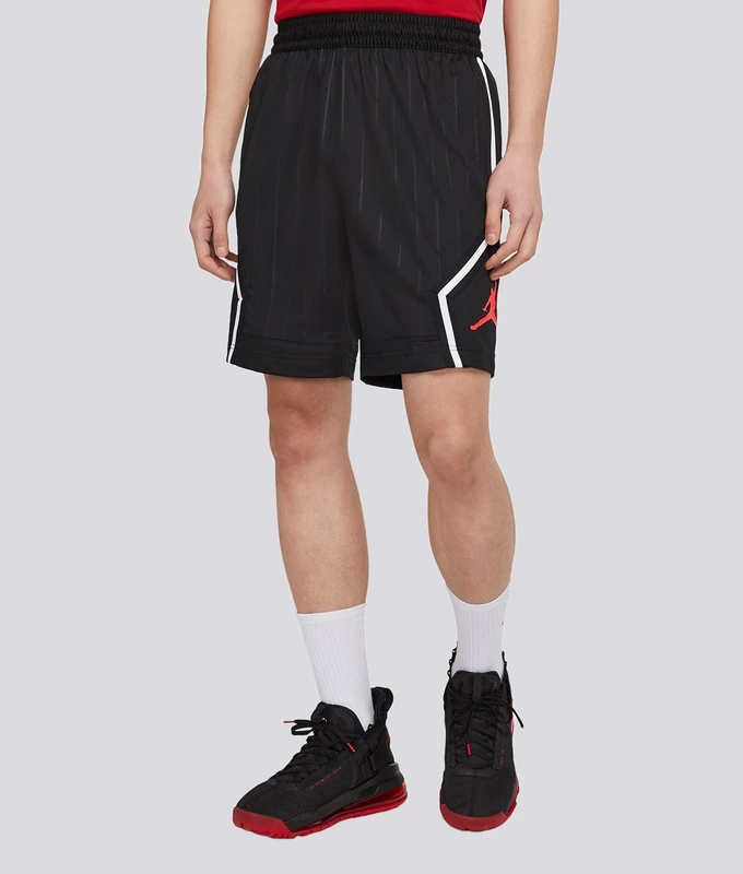 M J JM DIAMOND STRIPED SHORT 'BLACK/INFR23'