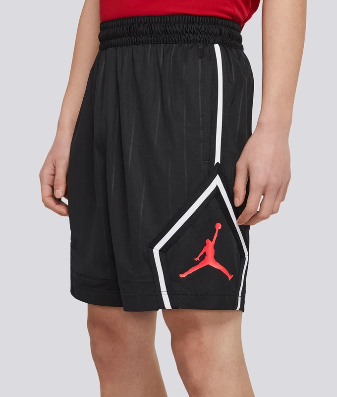 M J JM DIAMOND STRIPED SHORT 'BLACK/INFR23'