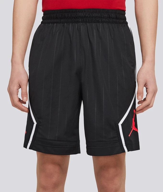 M J JM DIAMOND STRIPED SHORT 'BLACK/INFR23'