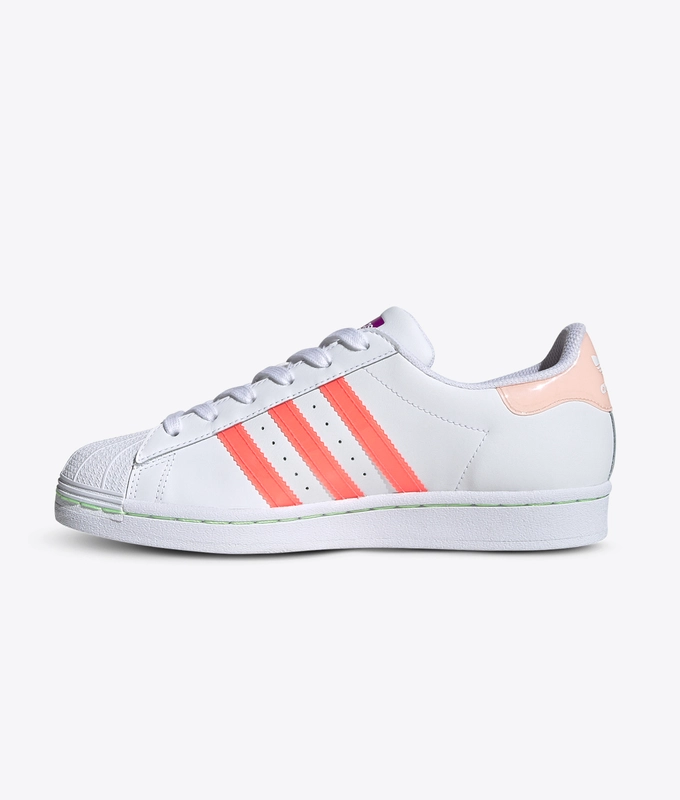 SUPERSTAR W 'CLOUD WHITE / SIGNAL PINK / SHOCK PURPLE'