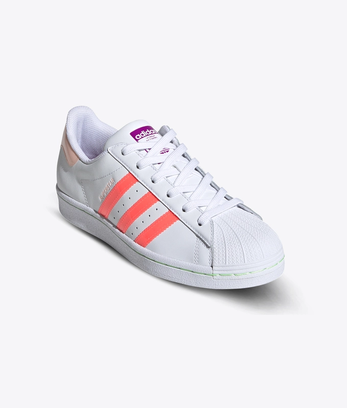 SUPERSTAR W 'CLOUD WHITE / SIGNAL PINK / SHOCK PURPLE'