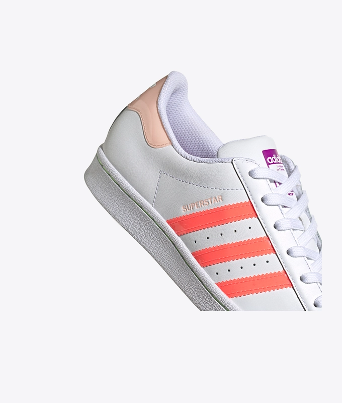SUPERSTAR W 'CLOUD WHITE / SIGNAL PINK / SHOCK PURPLE'