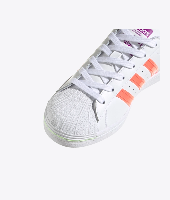 SUPERSTAR W 'CLOUD WHITE / SIGNAL PINK / SHOCK PURPLE'