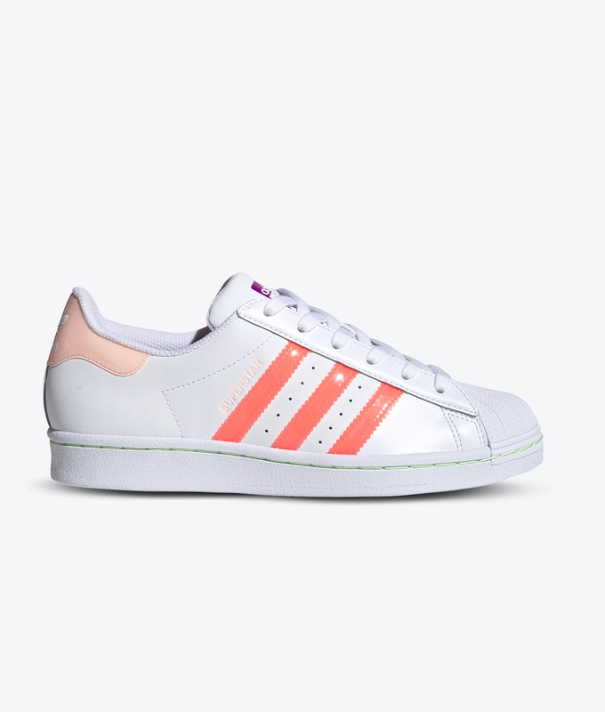 SUPERSTAR W 'CLOUD WHITE / SIGNAL PINK / SHOCK PURPLE'