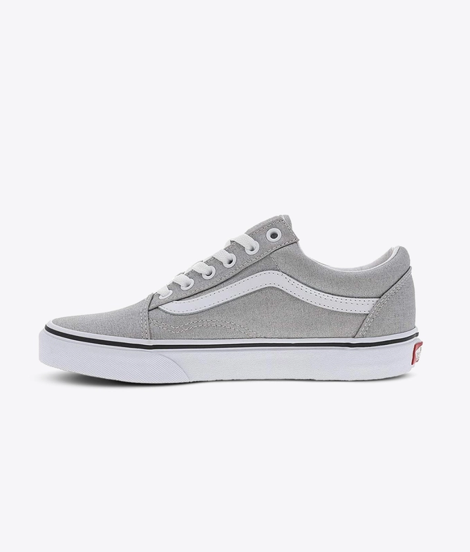 OLD SKOOL 'SILVER/TRUE WHT'