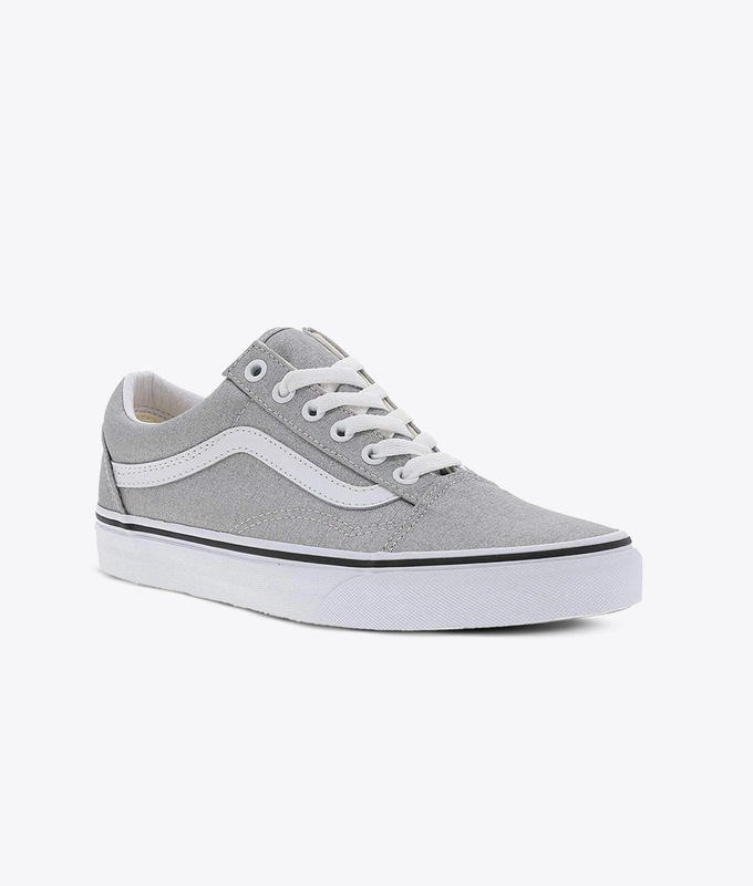 OLD SKOOL 'SILVER/TRUE WHT'