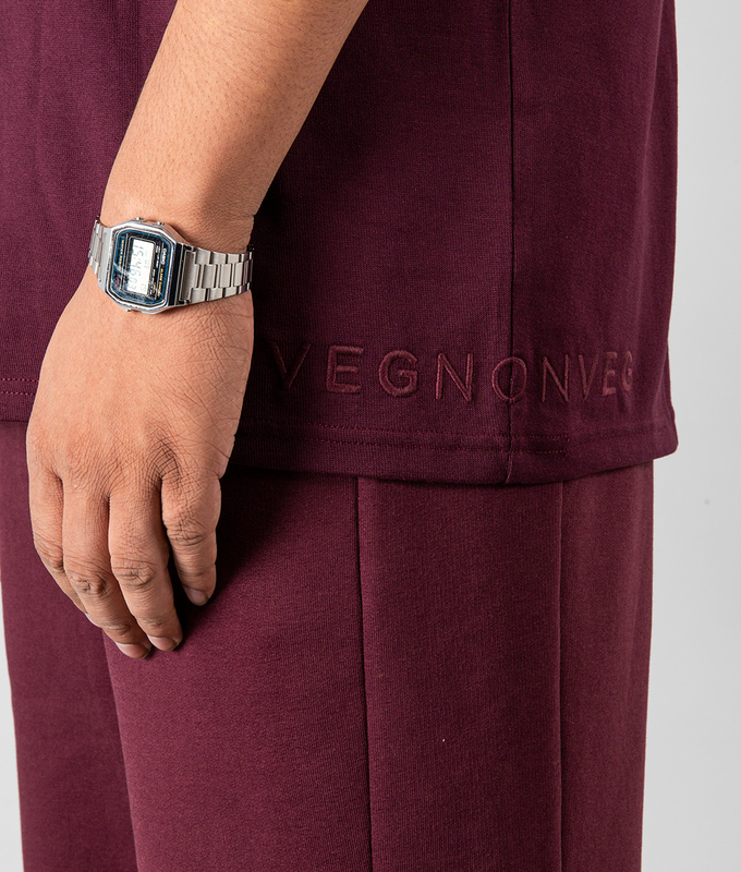 VegNonVeg Essential Tee 'WINE'