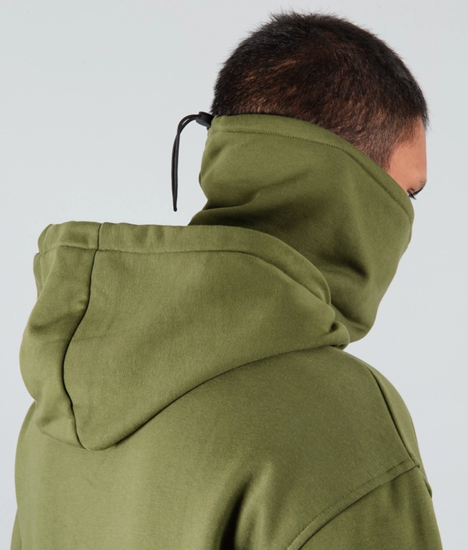 VegNonVeg Essential Snood Hoodie 'OLIVE'