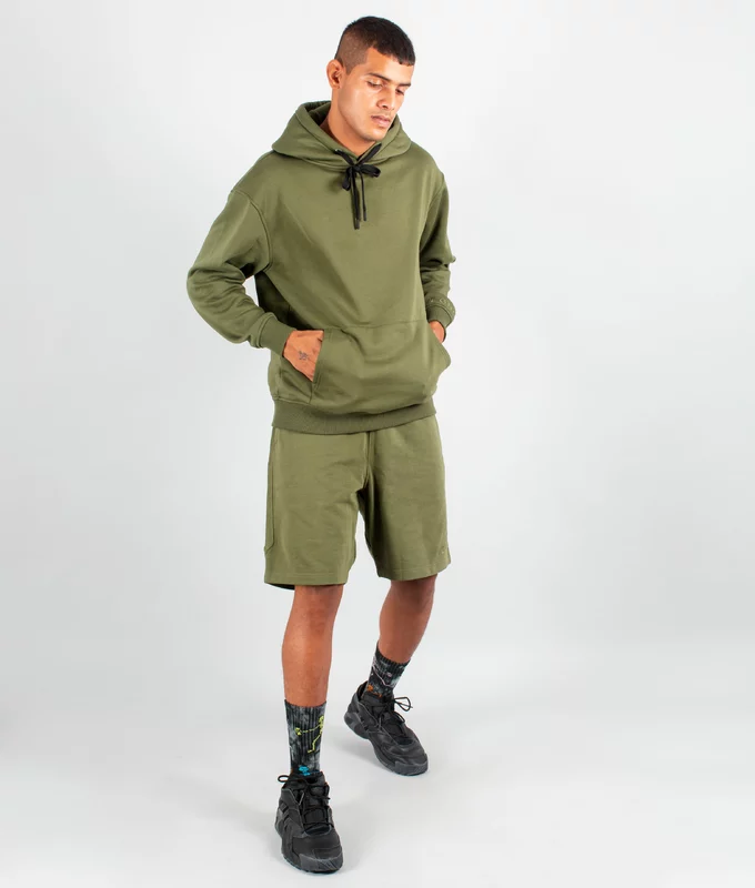 VegNonVeg Essential Snood Hoodie 'OLIVE'
