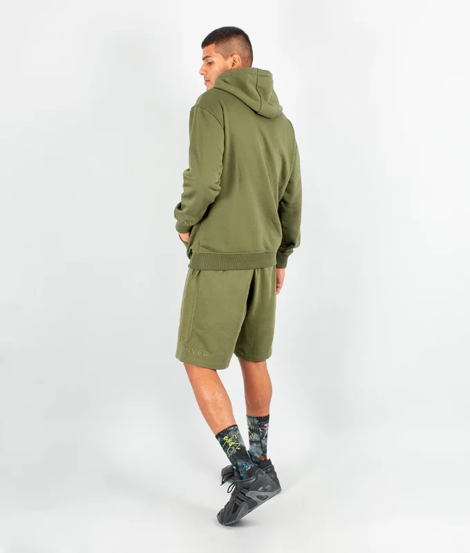 VegNonVeg Essential Snood Hoodie 'OLIVE'