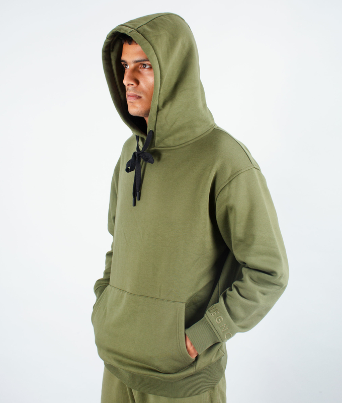 VegNonVeg Essential Snood Hoodie 'OLIVE'