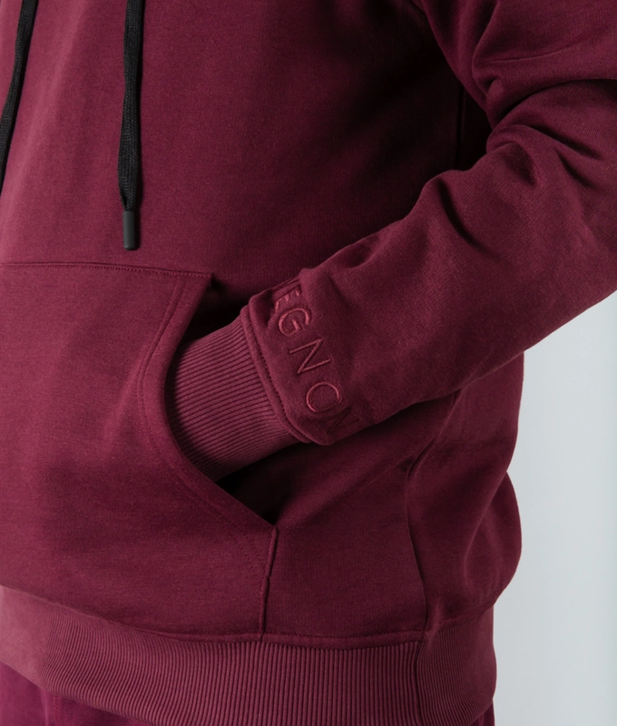 VegNonVeg Essential Snood Hoodie 'WINE'