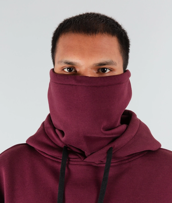 VegNonVeg Essential Snood Hoodie 'WINE'