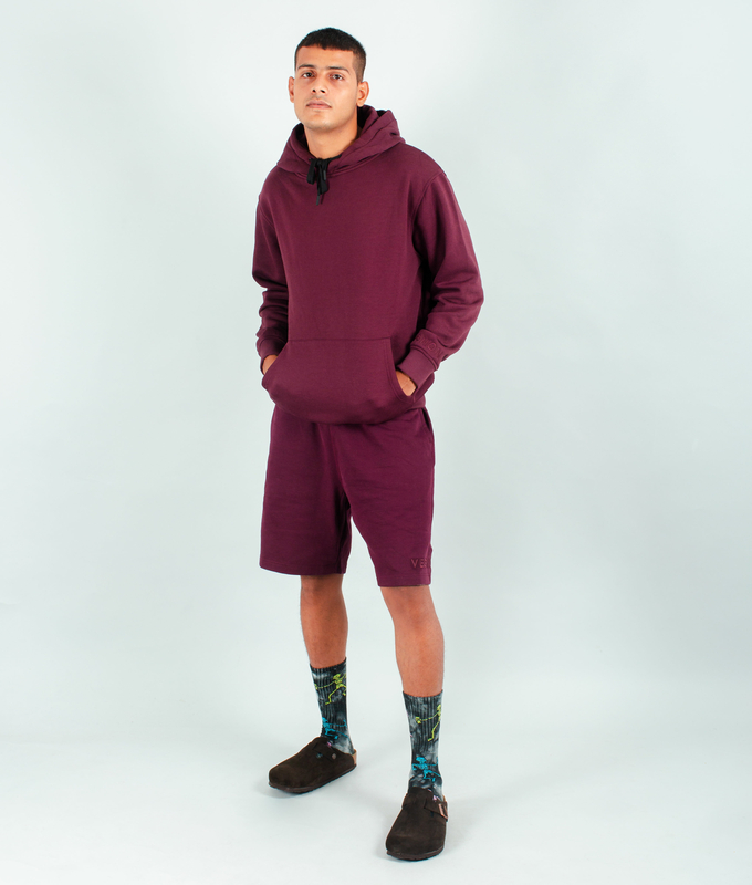 VegNonVeg Essential Snood Hoodie 'WINE'