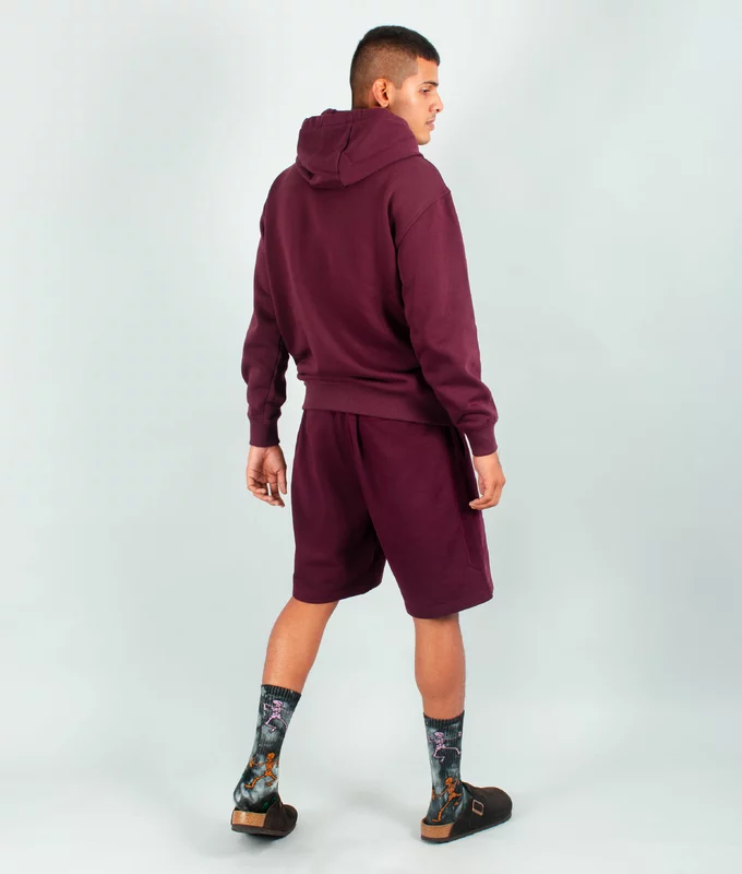 VegNonVeg Essential Snood Hoodie 'WINE'