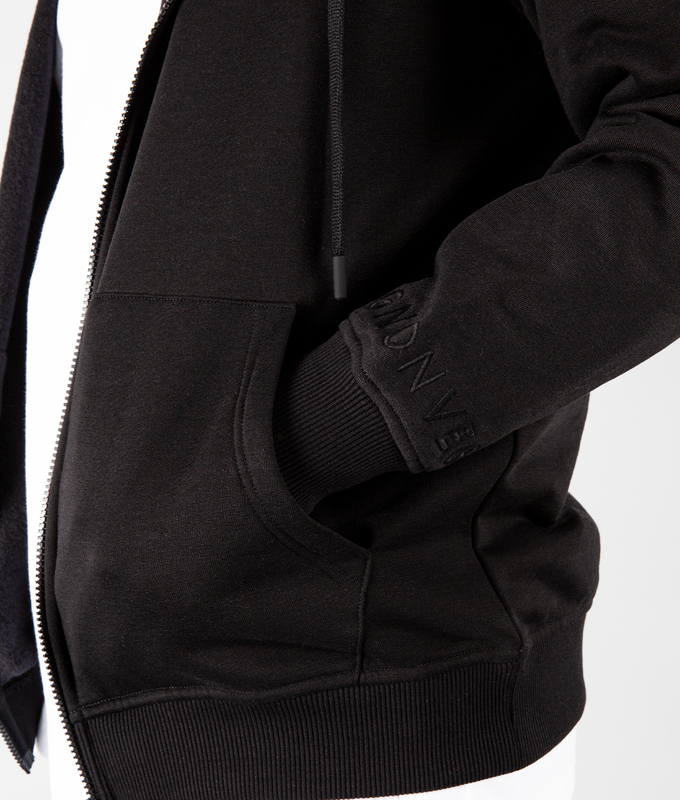 VegNonVeg Front Open Snood Hoodie 'BLACK'