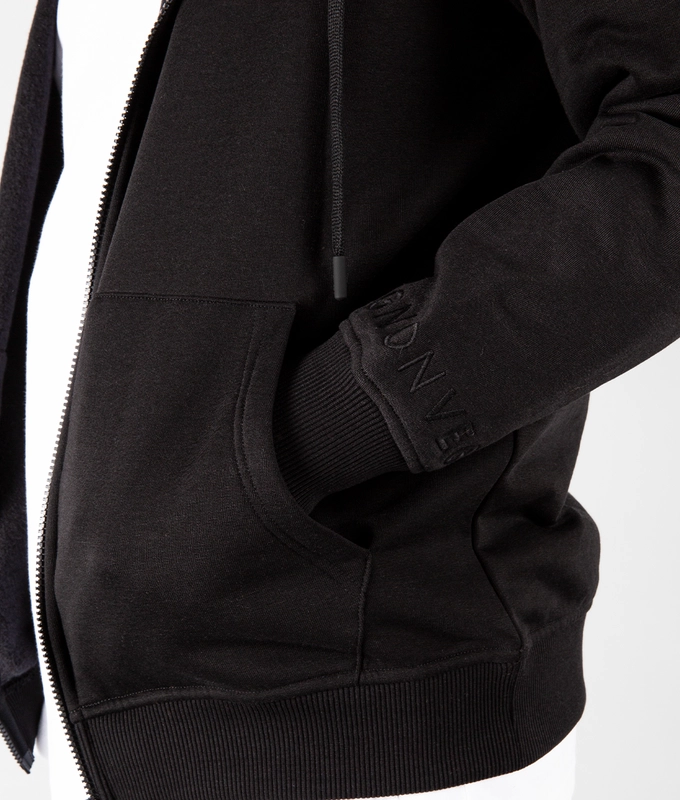 VegNonVeg Front Open Snood Hoodie 'BLACK'