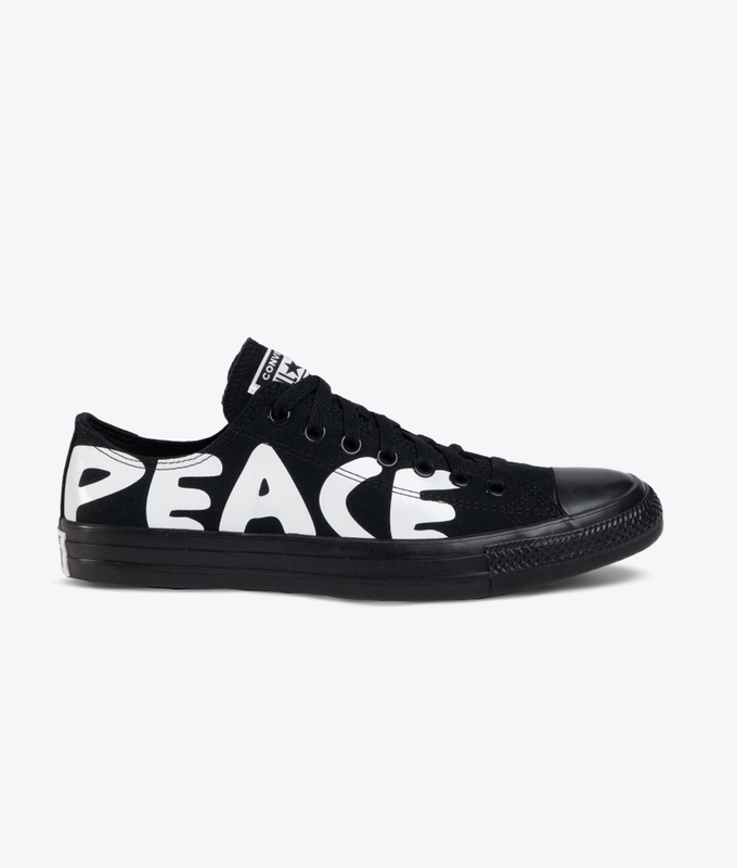 CHUCK TAYLOR ALL STAR OX PEACE POWERED 'BLACK/WHITE/BLACK'