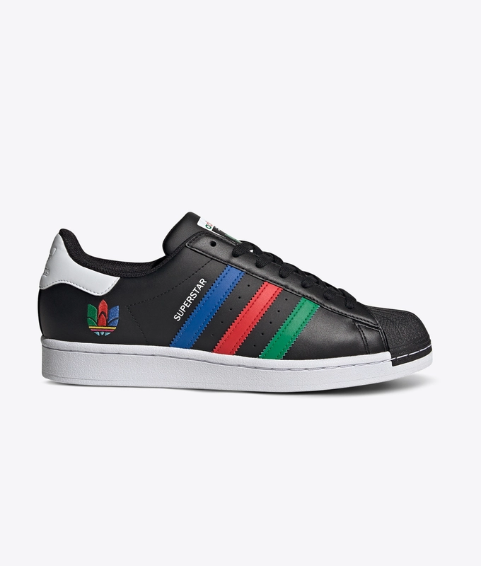 SUPERSTAR 'CBLACK/GREEN/FTWWHT'