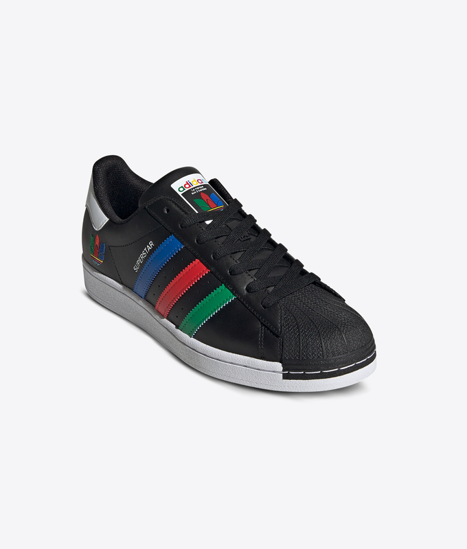 SUPERSTAR 'CBLACK/GREEN/FTWWHT'