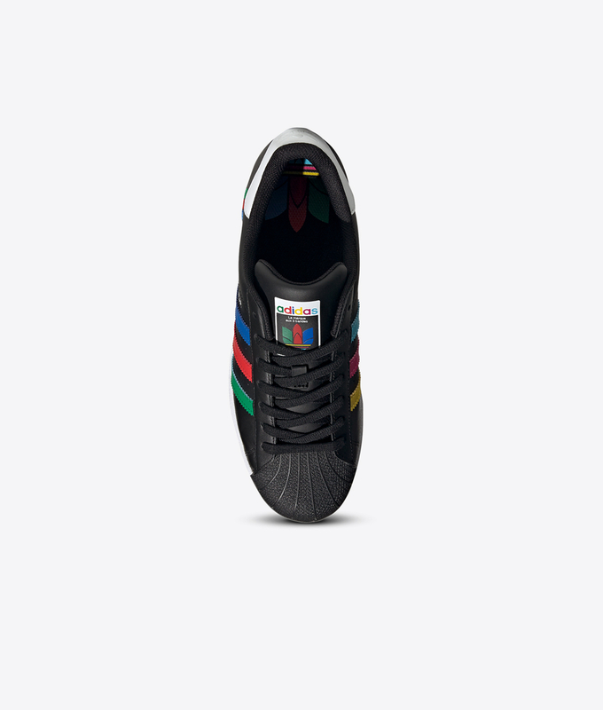 SUPERSTAR 'CBLACK/GREEN/FTWWHT'