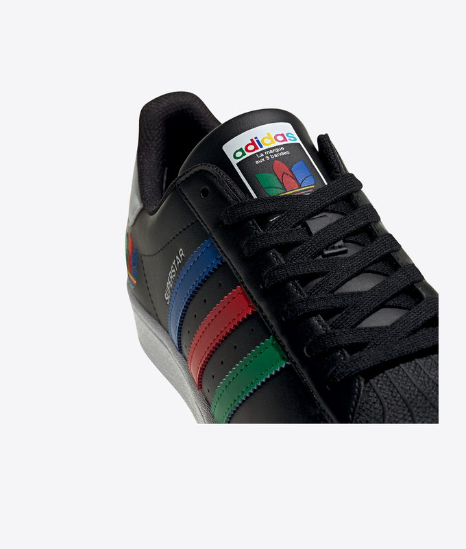 SUPERSTAR 'CBLACK/GREEN/FTWWHT'
