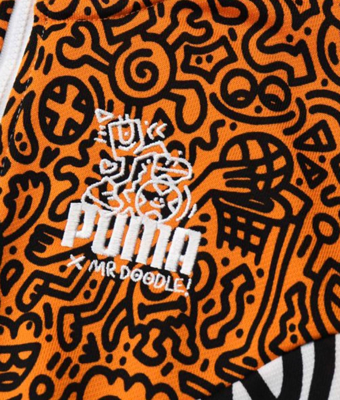 PUMA x MR DOODLE MCS Track Jacket 'Purple Rose-AOP'